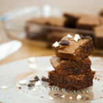 Haselnuss Brownies mit Olivenöl